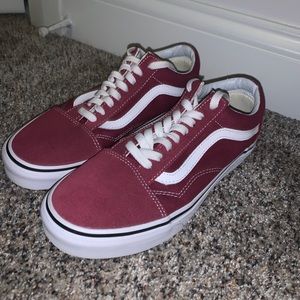 Burgundy Vans